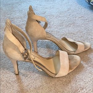 Jessica Simpson Open Toe Nude Heels